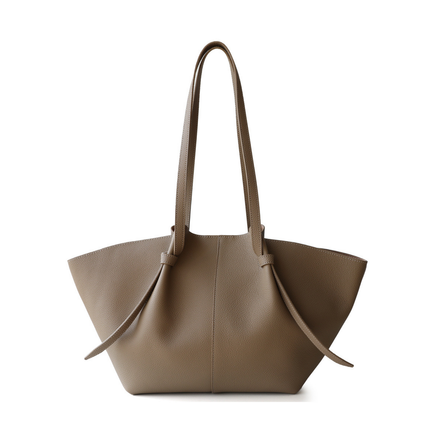 The Cinched Wing Leather Tote Bag