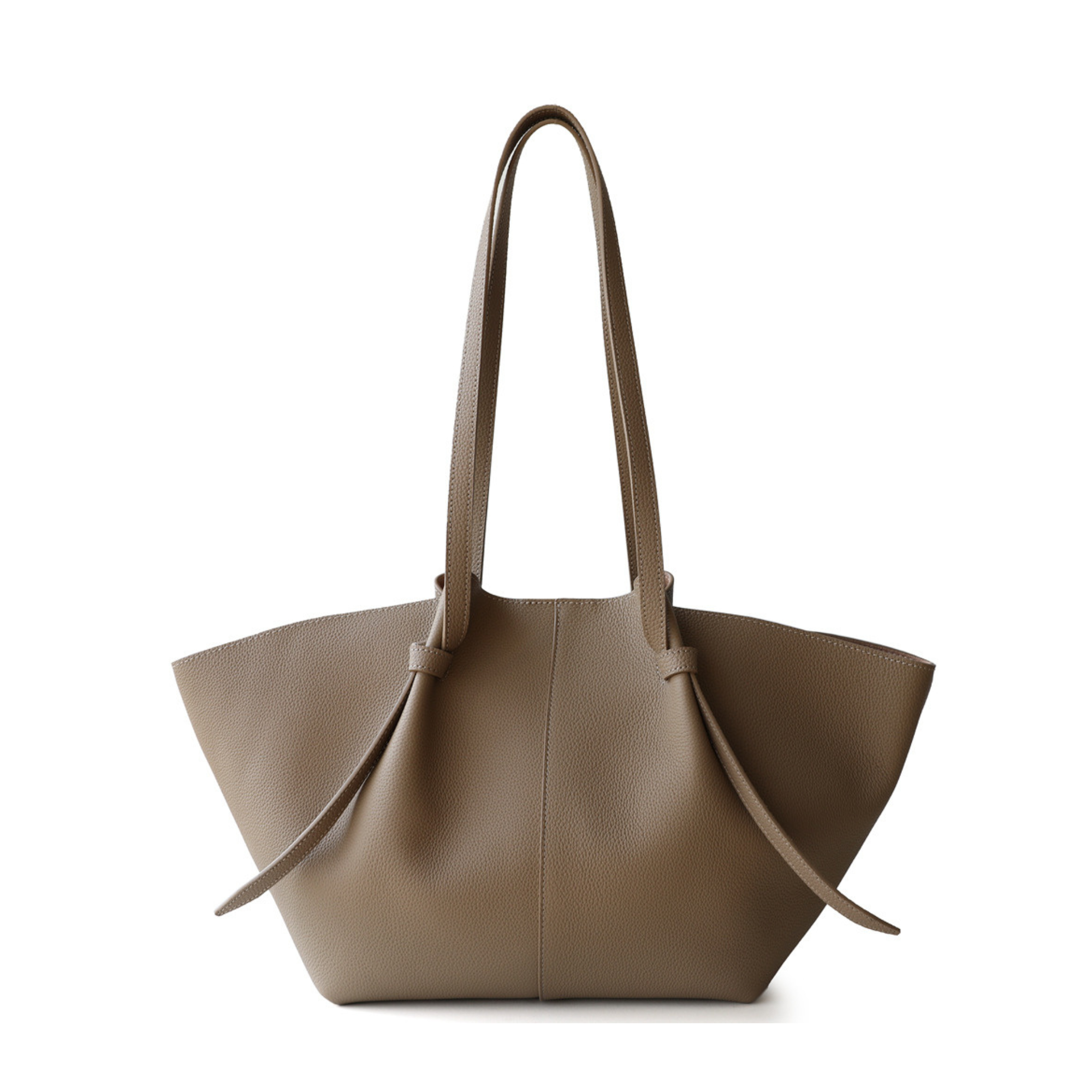The Cinched Wing Luxury Leather Tote Bag