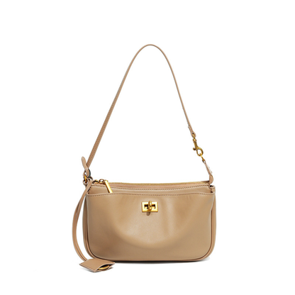 Nano Sling‑Style Leather Shoulder Bag with Flap