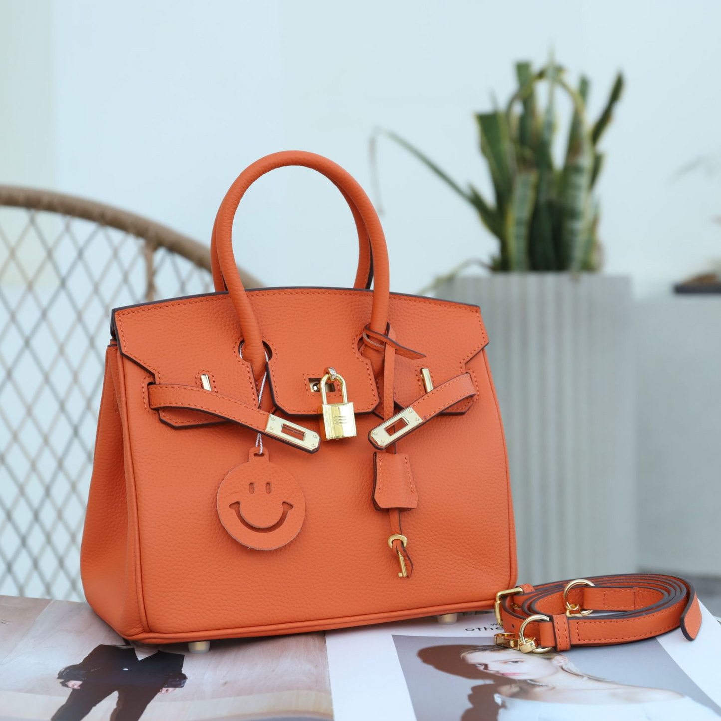 The Hermes Togo Birkin inspired Luxurious Leather Bag