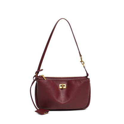 Nano Sling‑Style Leather Shoulder Bag with Flap