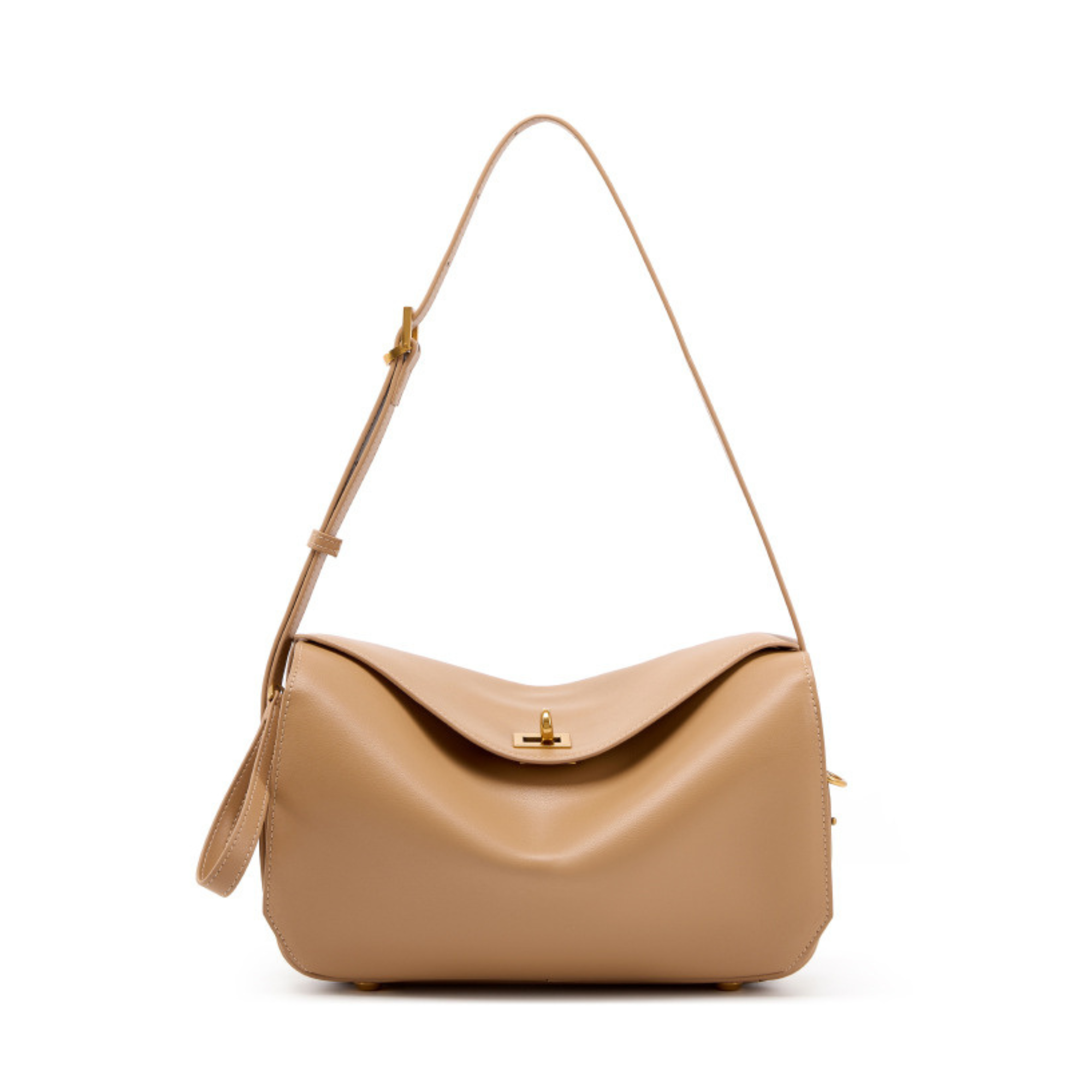 Le 7-Inspired Bowling Leather Shoulder Bag