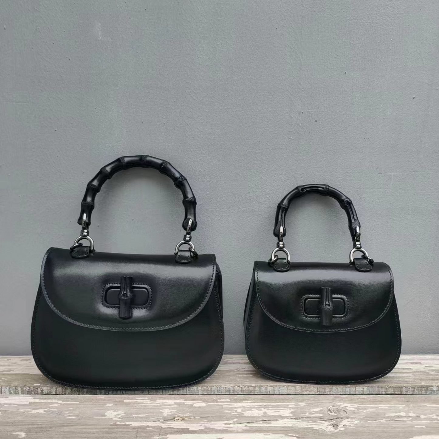 Gucci Bamboo 1947 Inspired small top handle Leather bag