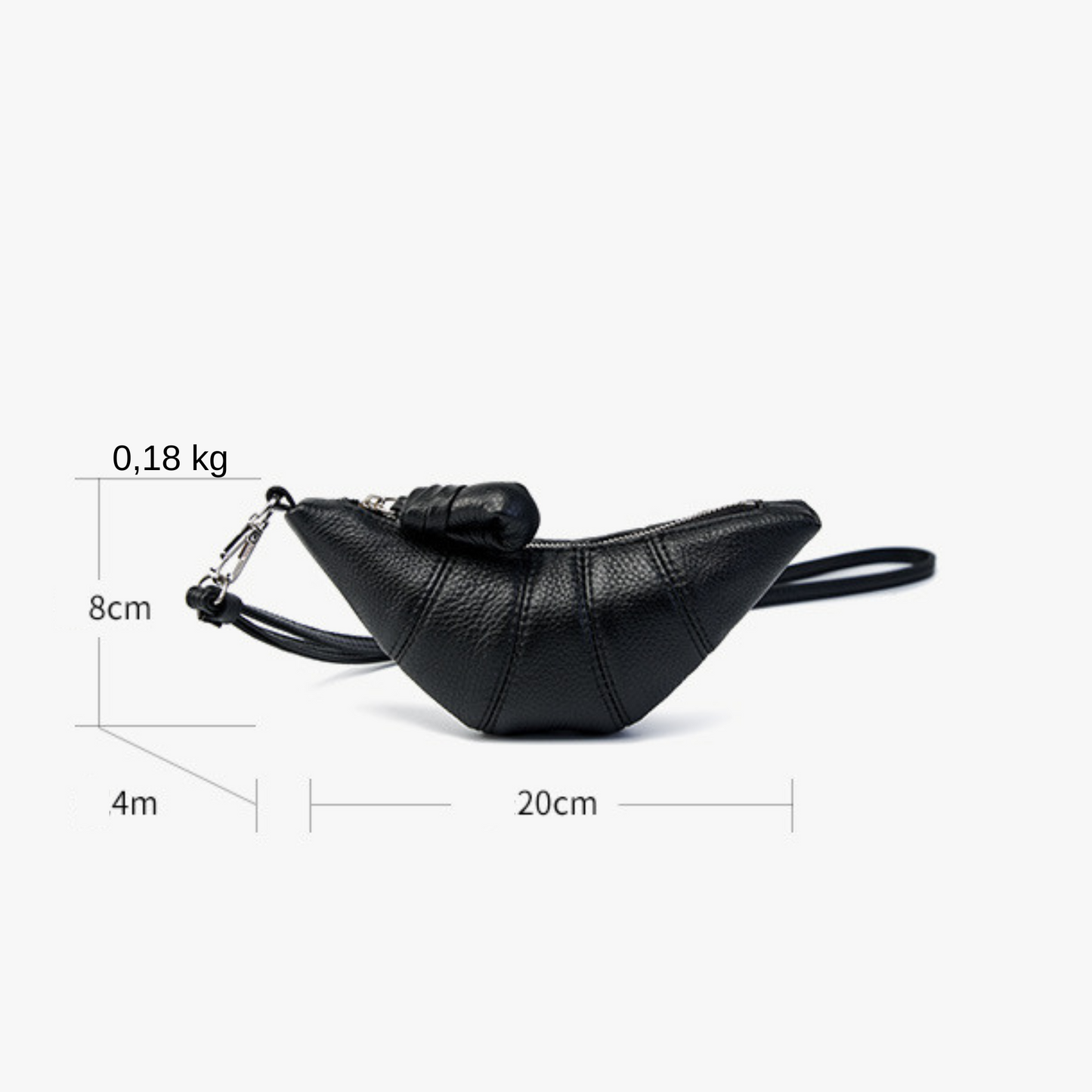 "Le Croissant" Mini Leather Bag