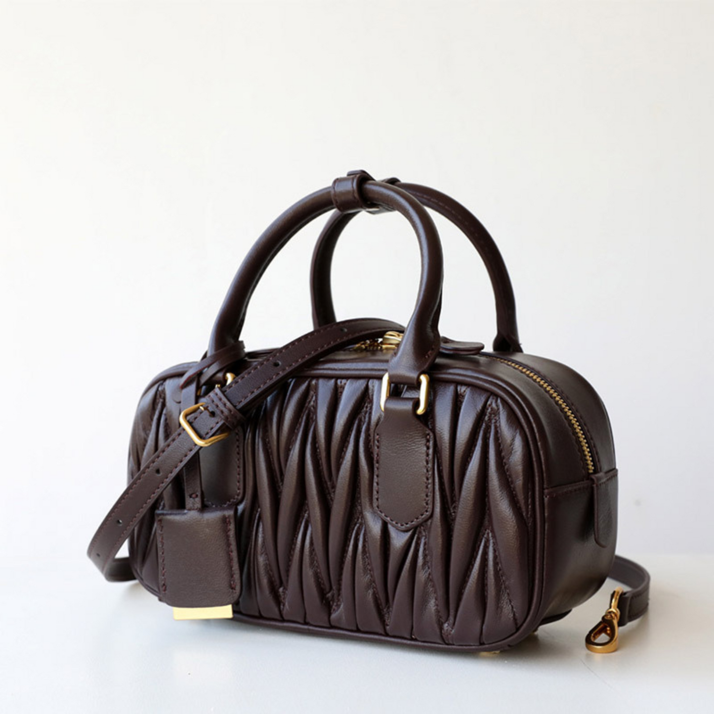 MIUMIU Arcadie Matelassé Nappa Inspired Leather Handbag