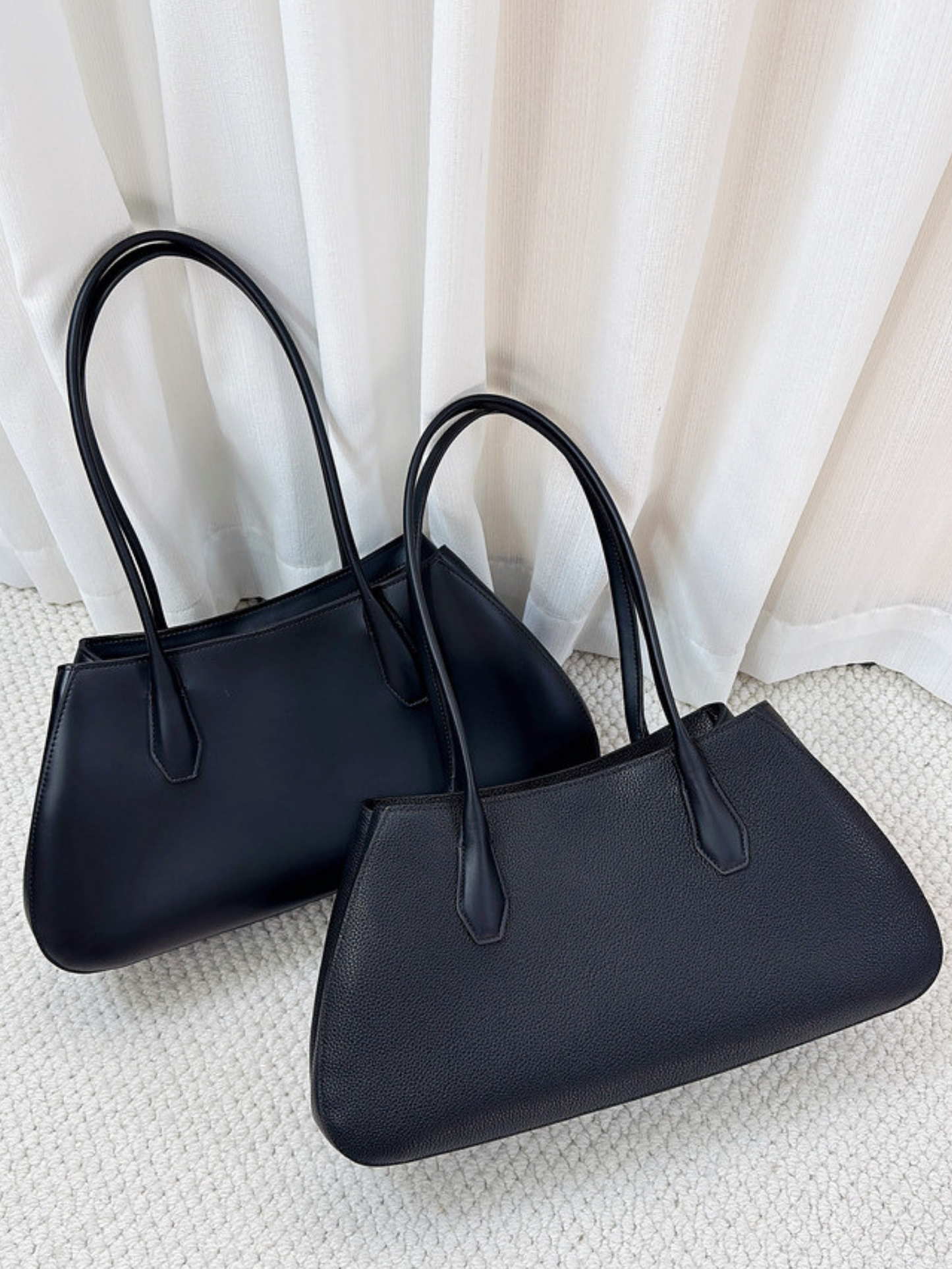 Alger Geometric Inspired Leather Shoulder Bag