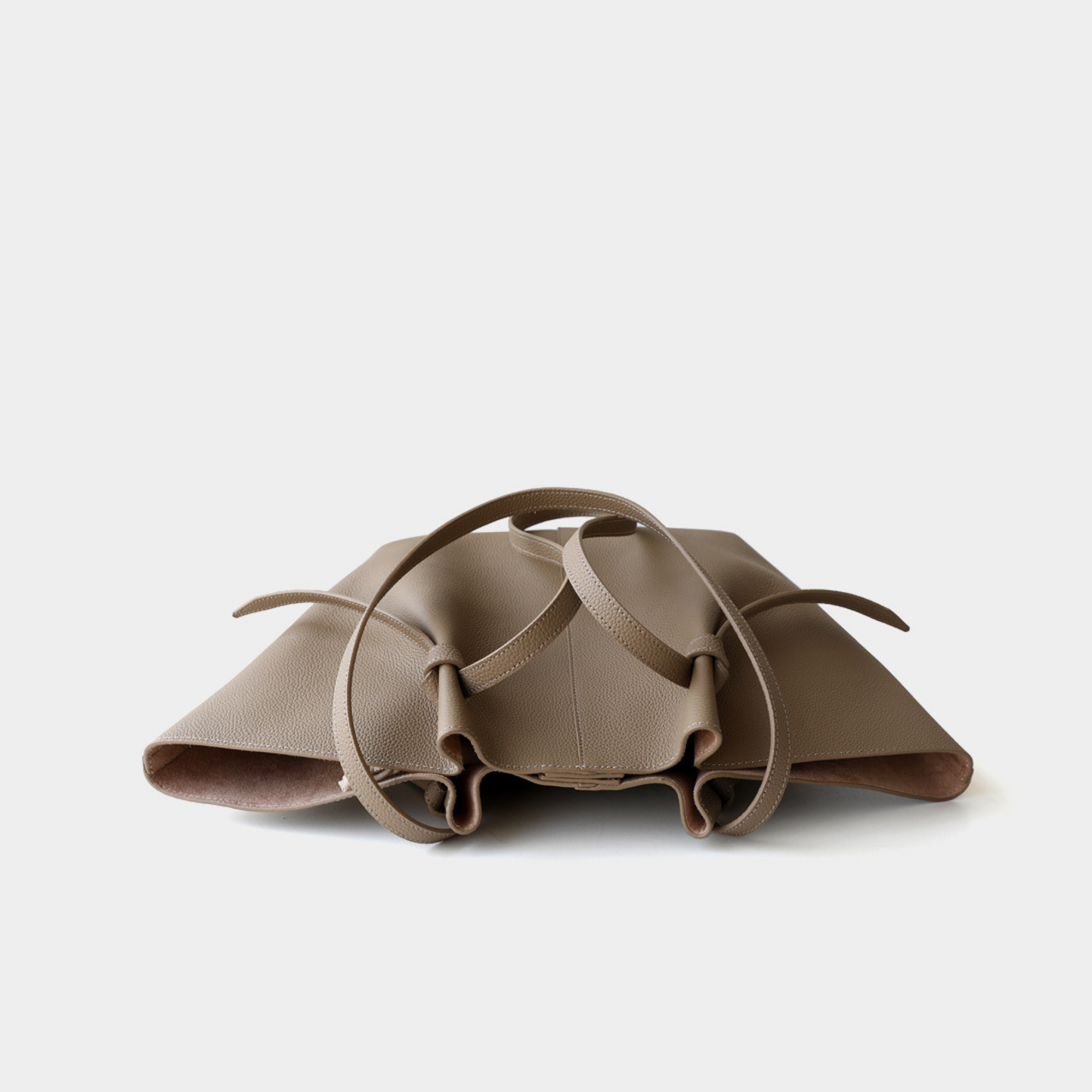 The Cinched Wing Leather Tote Bag