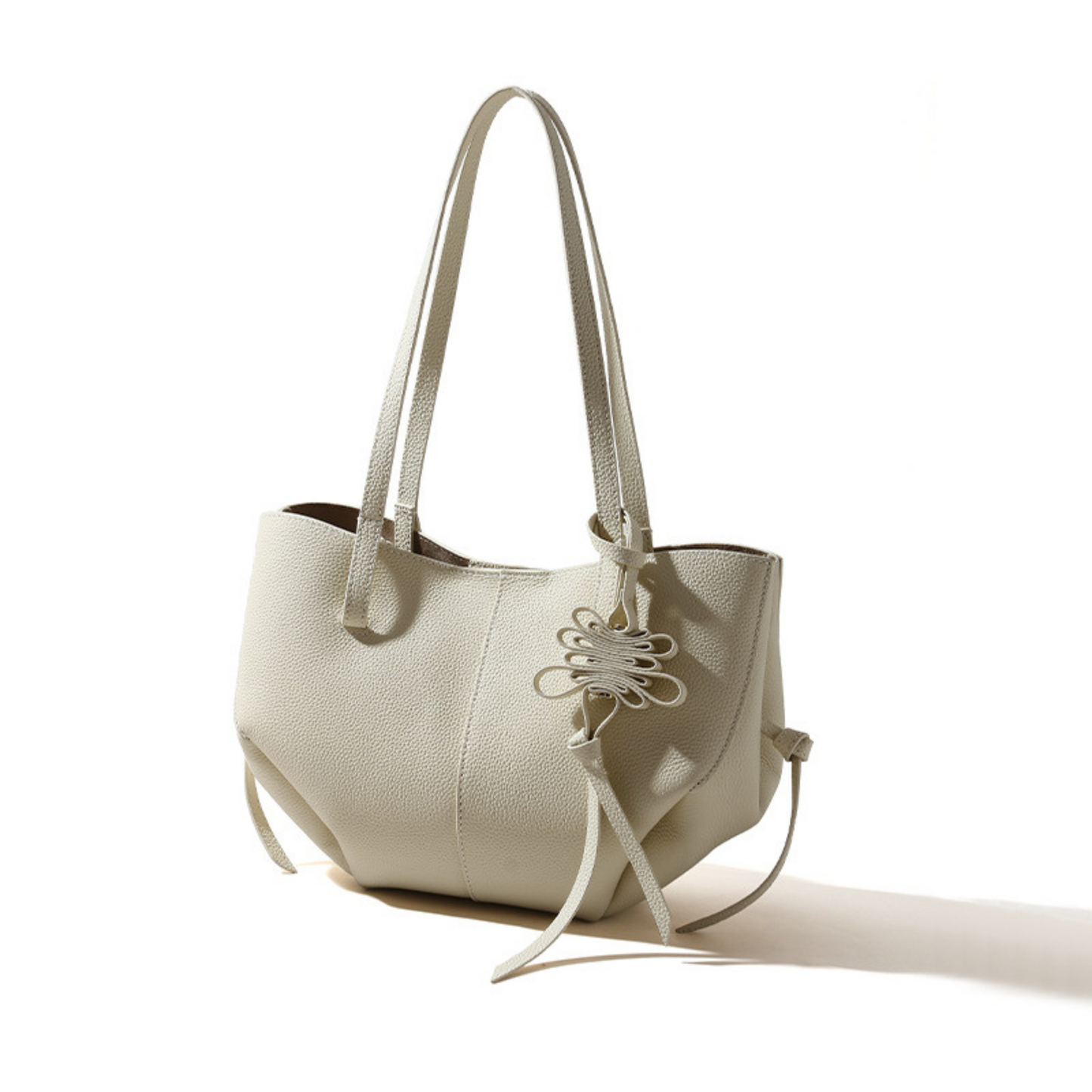 Polène Cyme inspired Textured Leather Bag