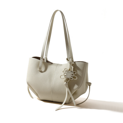 Polène Cyme inspired Textured Leather Bag
