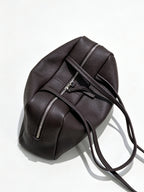 Astra Bowling Minimalist Leather Shoulder Bag