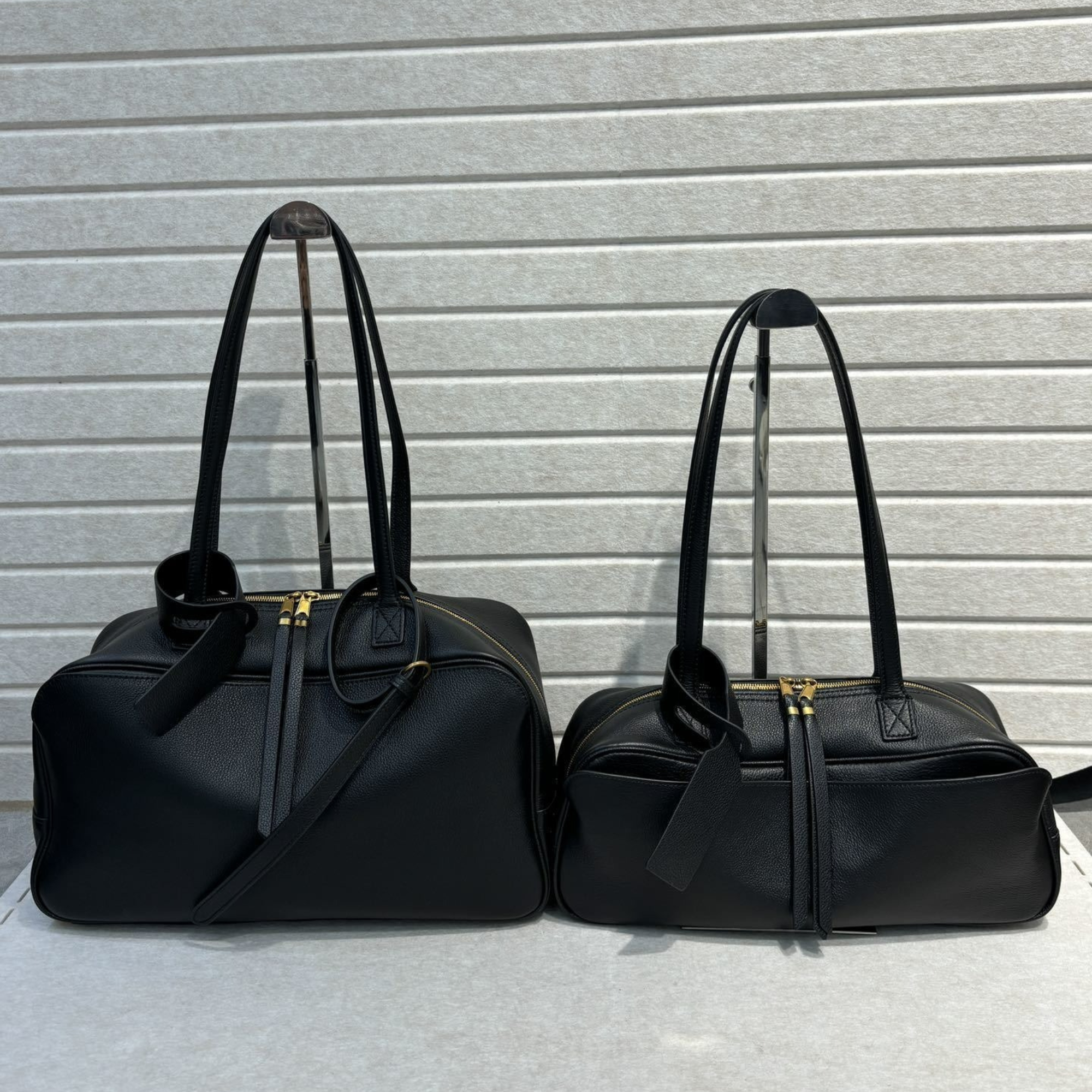 Bowling Shoulder Leather Bag