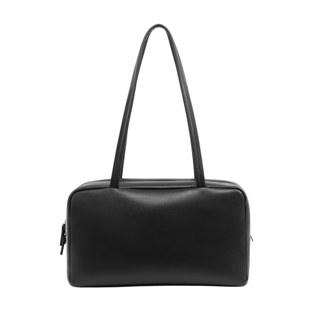 Astra Bowling Minimalist Leather Shoulder Bag