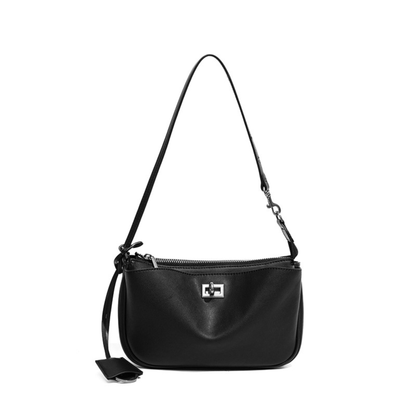 Nano Sling‑Style Leather Shoulder Bag with Flap