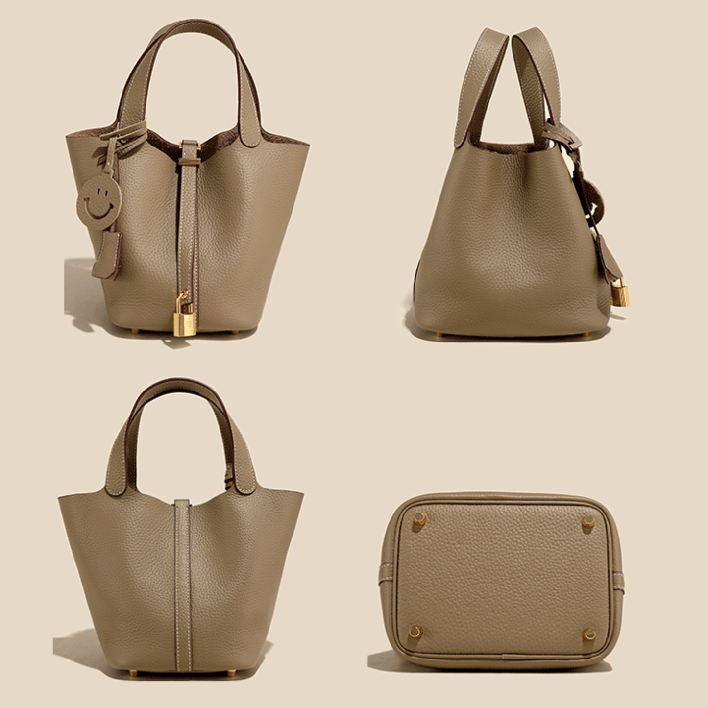 Mini Bucket Leather Bag
