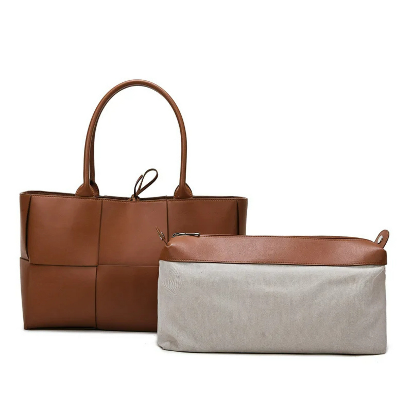 The "Bottega-Veneta-Arco-inspired" Luxurious Woven Large Leather Tote Bag