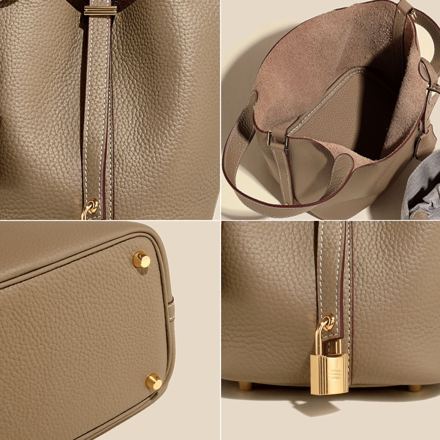 Mini Bucket Leather Bag