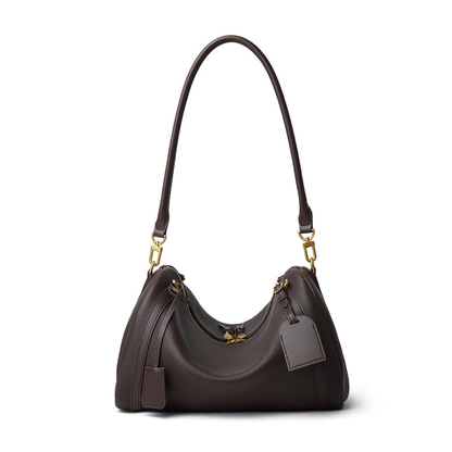 Top‑Handle Boston Leather Bag