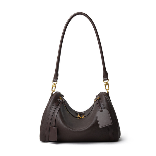 Top‑Handle Boston Leather Bag