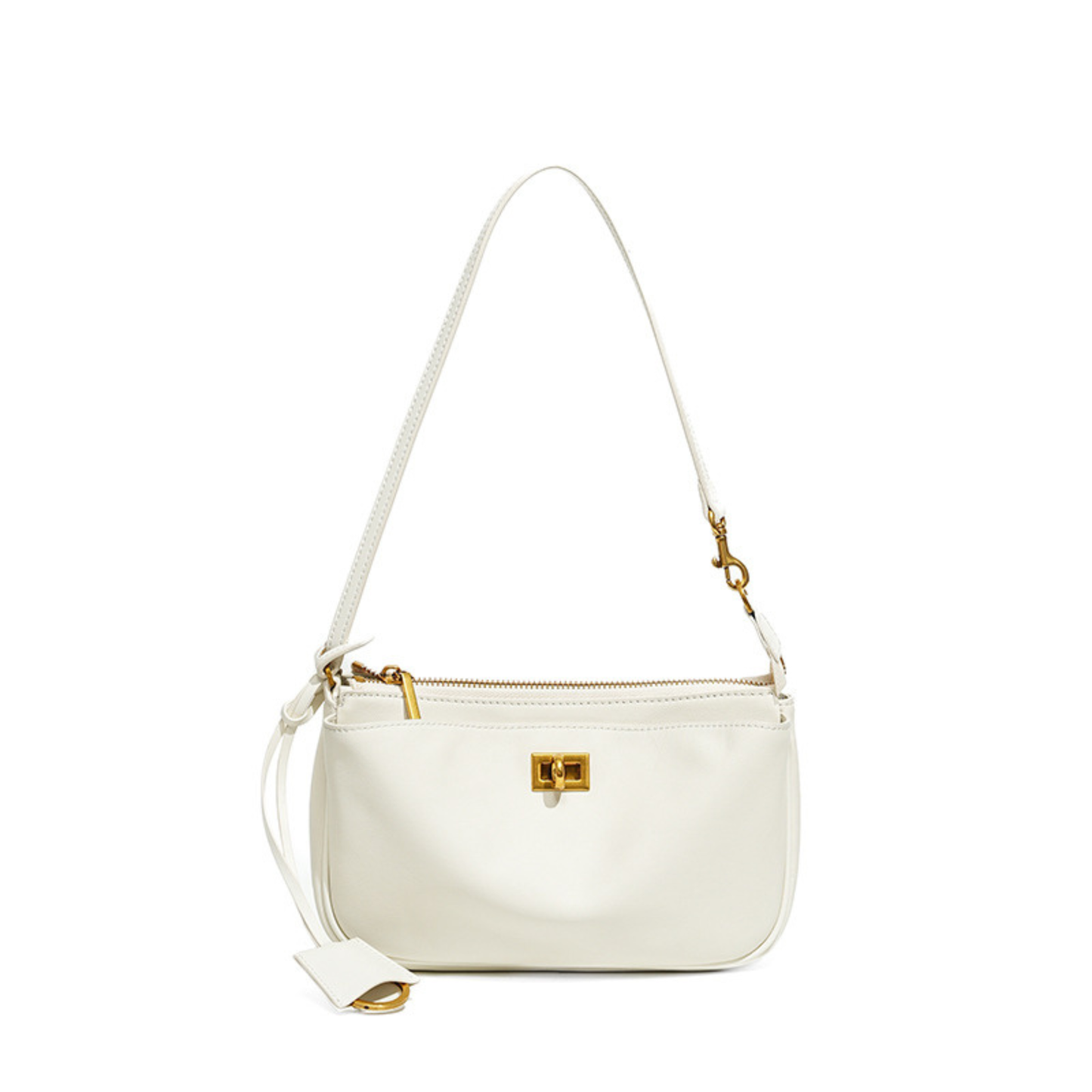 Nano Sling‑Style Leather Shoulder Bag with Flap
