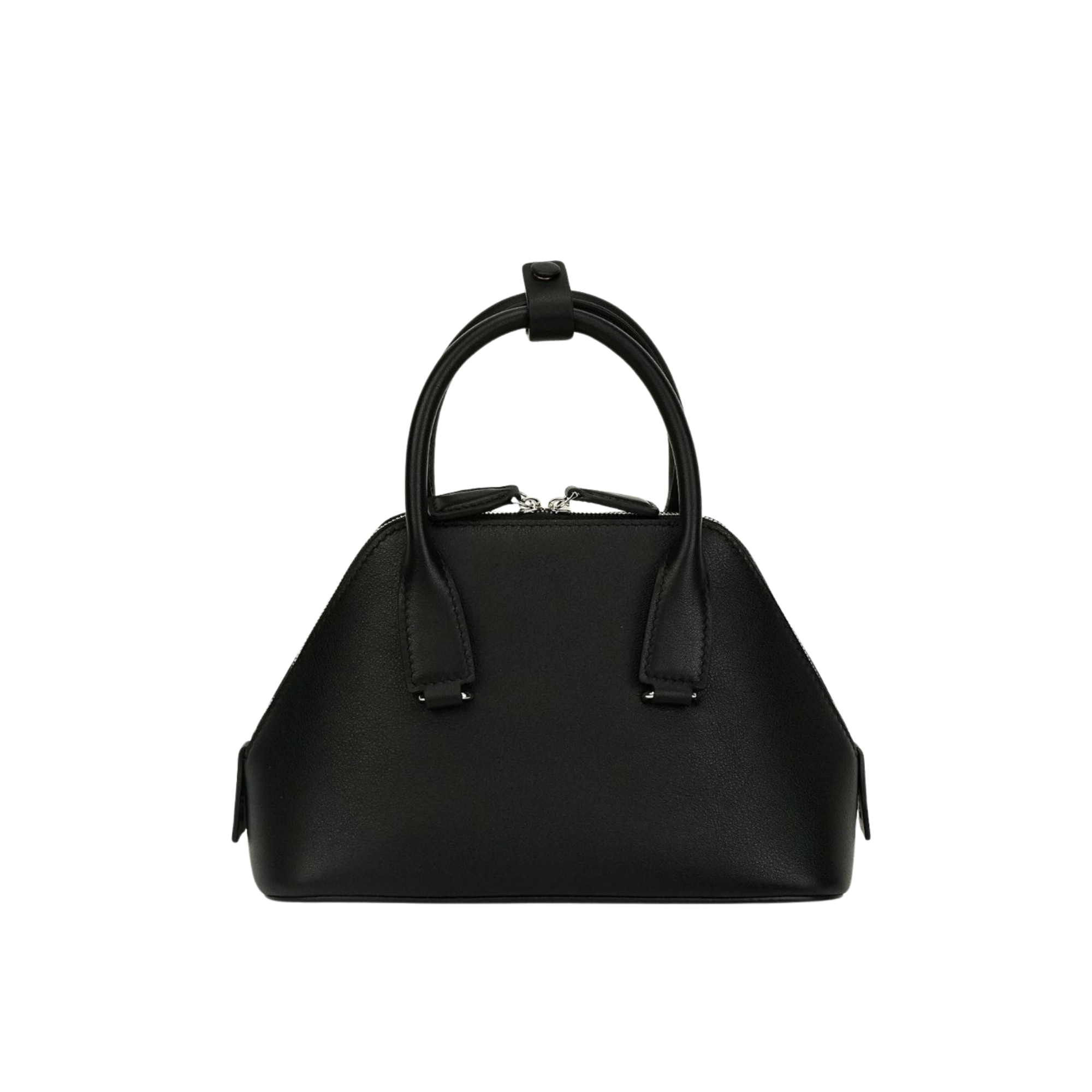 Mini Structured Leather Tote Bag