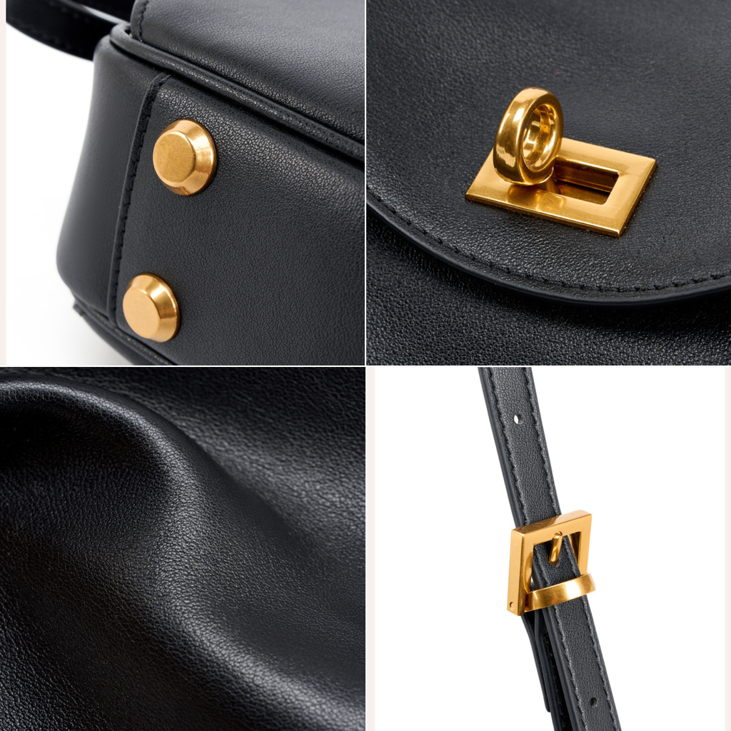 Le 7-Inspired Bowling Leather Shoulder Bag