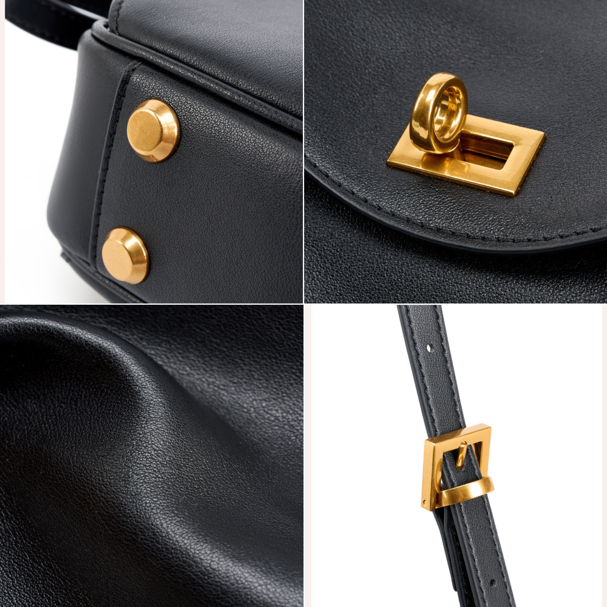 Le 7-Inspired Bowling Leather Shoulder Bag