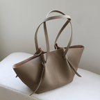 The Cinched Wing Luxury Leather Tote Bag