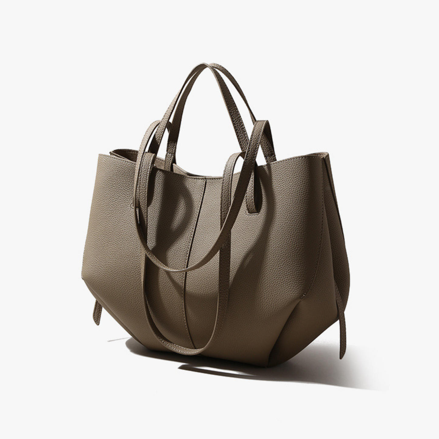 Polène Cyme inspired Textured Leather Bag