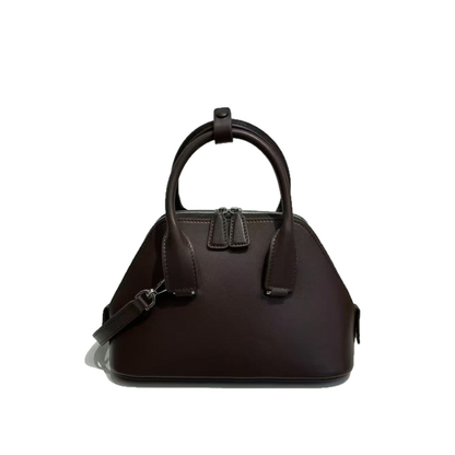 Mini Structured Leather Tote Bag