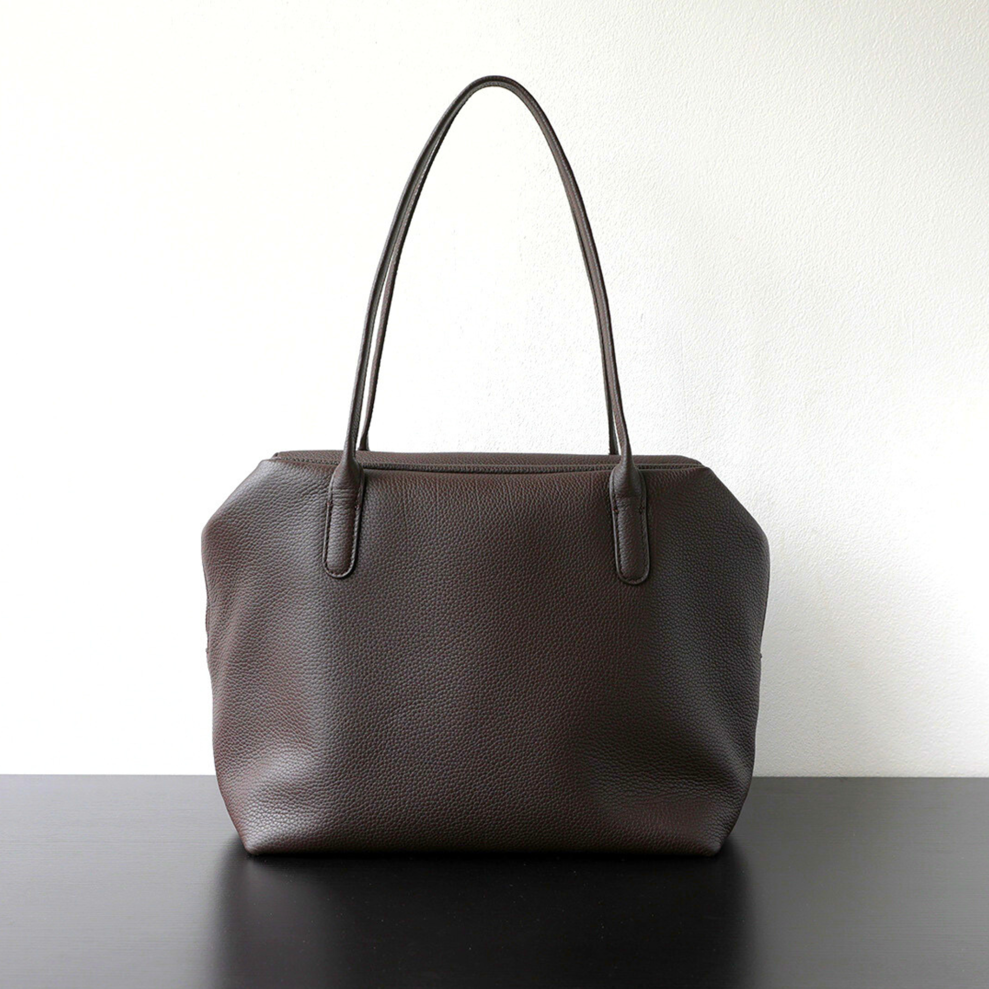Minimalist Henri Inspired Soft‑Grain Leather Tote Bag