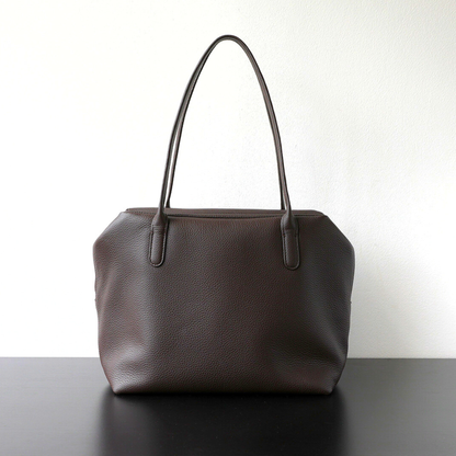 Minimalist Soft‑Grain Leather Tote Bag