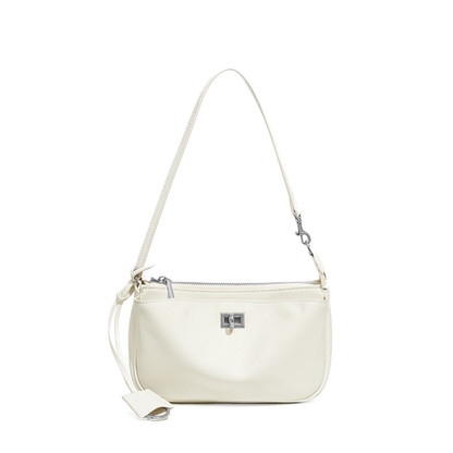 Nano Sling‑Style Leather Shoulder Bag with Flap