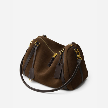 Top‑Handle Boston Leather Bag