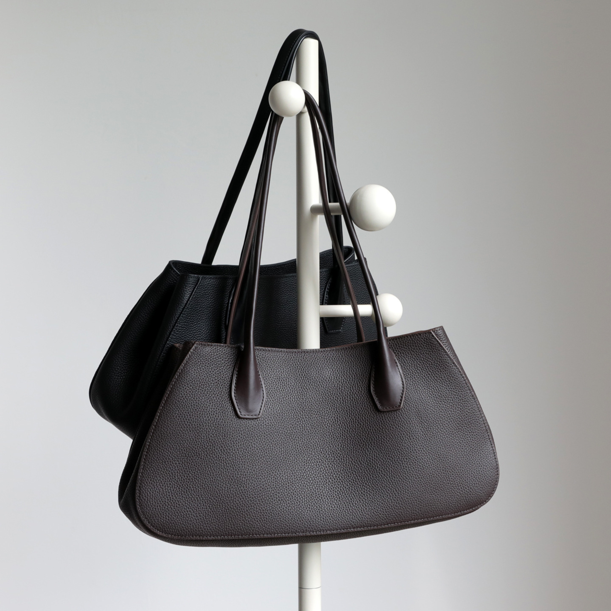 Alger Geometric Inspired Leather Shoulder Bag