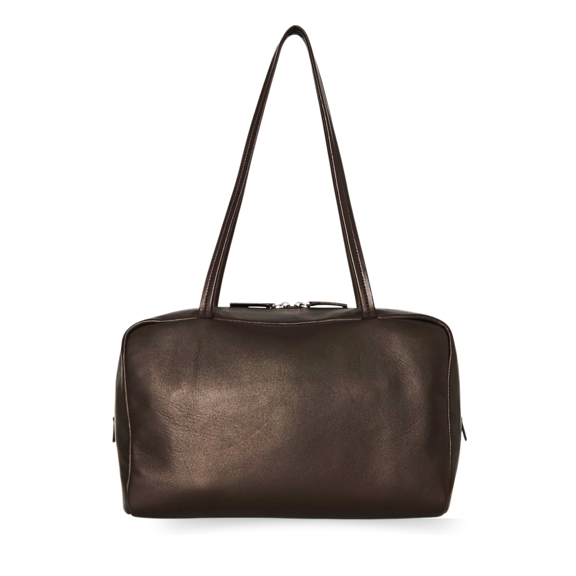 Astra Bowling Minimalist Leather Shoulder Bag