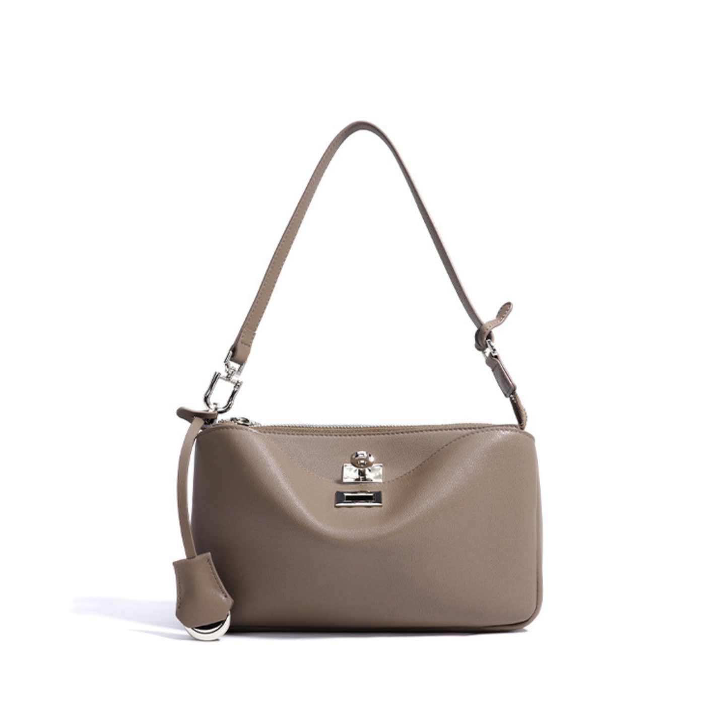 Nano Sling‑Style Leather Shoulder Bag with Flap