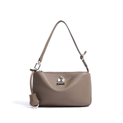 Nano Sling‑Style Leather Shoulder Bag with Flap