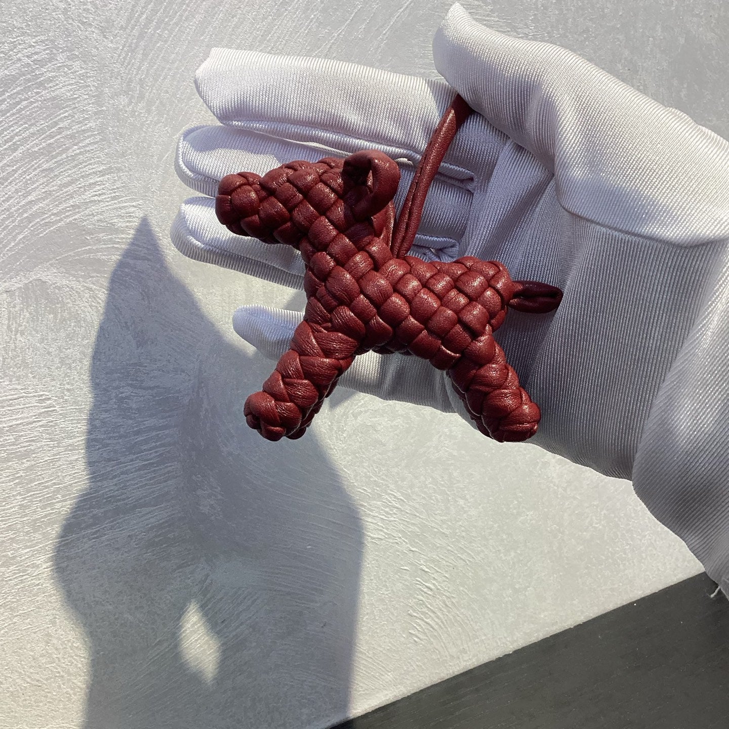 Trendiesty Woven Leather Puppy Dog Charm