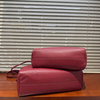 Astra Bowling Minimalist Leather Shoulder Bag