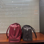 Astra Bowling Minimalist Leather Shoulder Bag