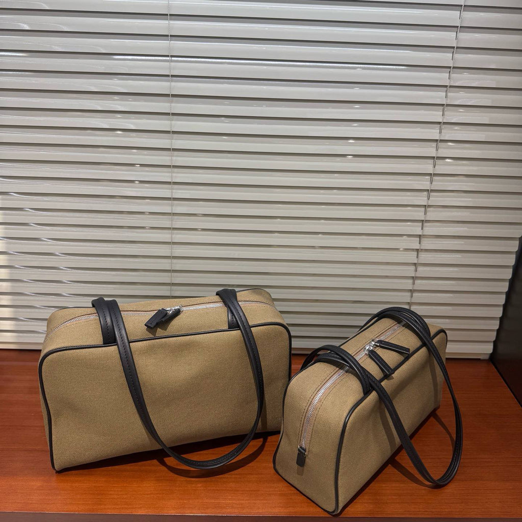 Astra Bowling Minimalist Leather Shoulder Bag
