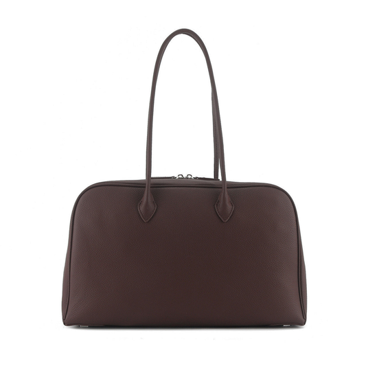 Classic Large Leather Bowling Bag