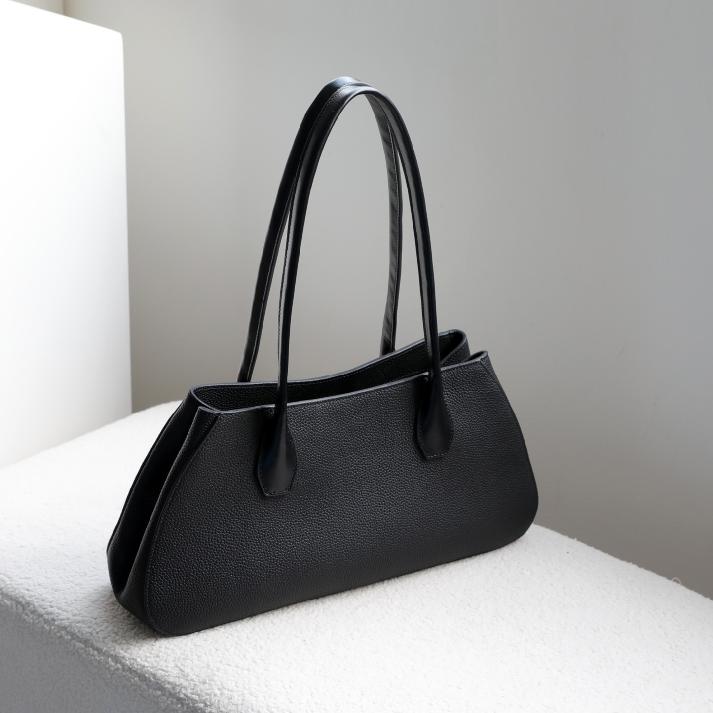 Alger Geometric Inspired Leather Shoulder Bag