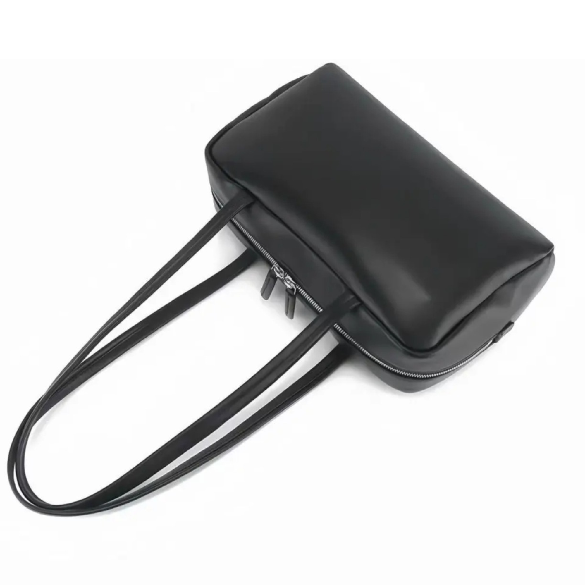 Astra Bowling Minimalist Leather Shoulder Bag