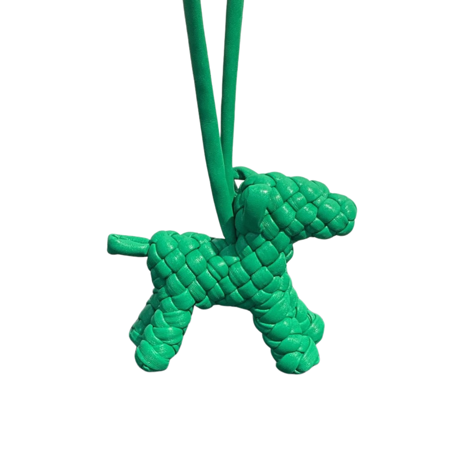 Trendiesty Woven Leather Puppy Dog Charm