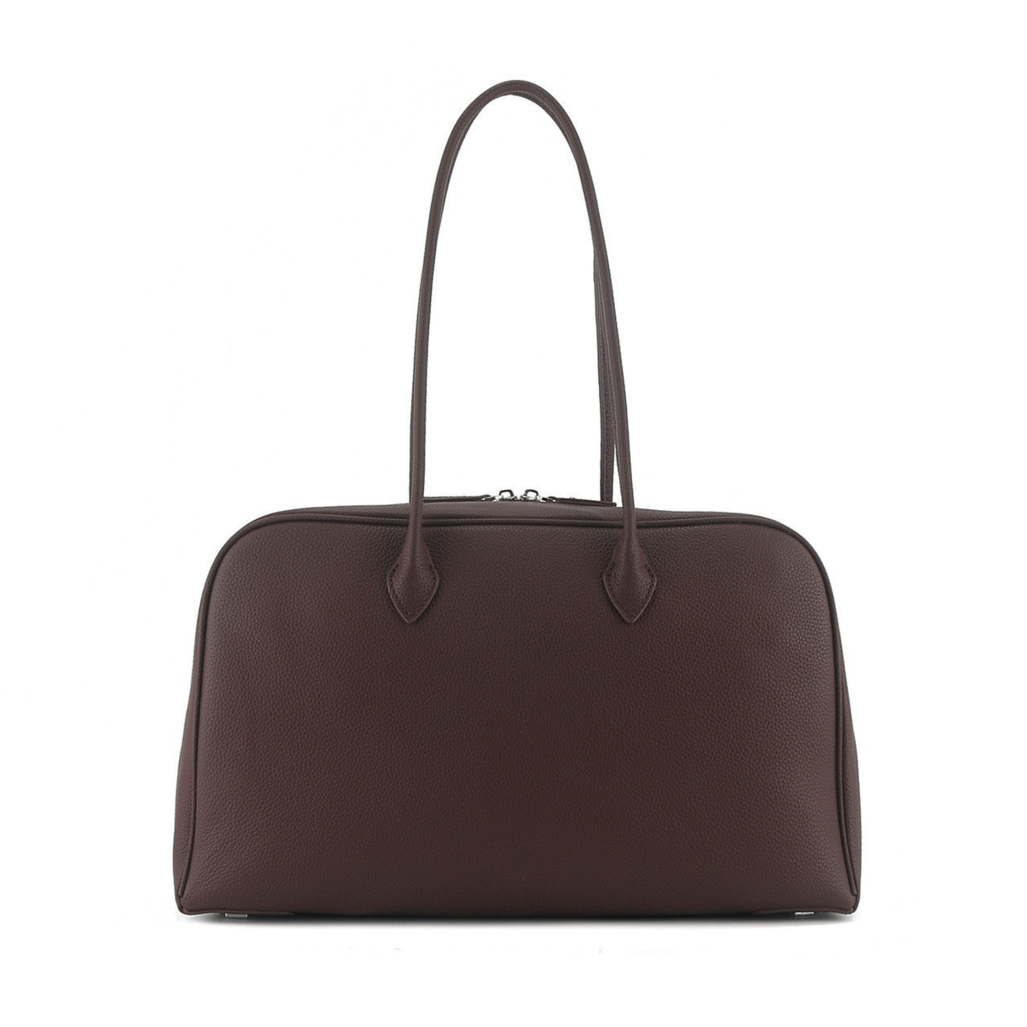 Classic Large Leather Bowling Bag