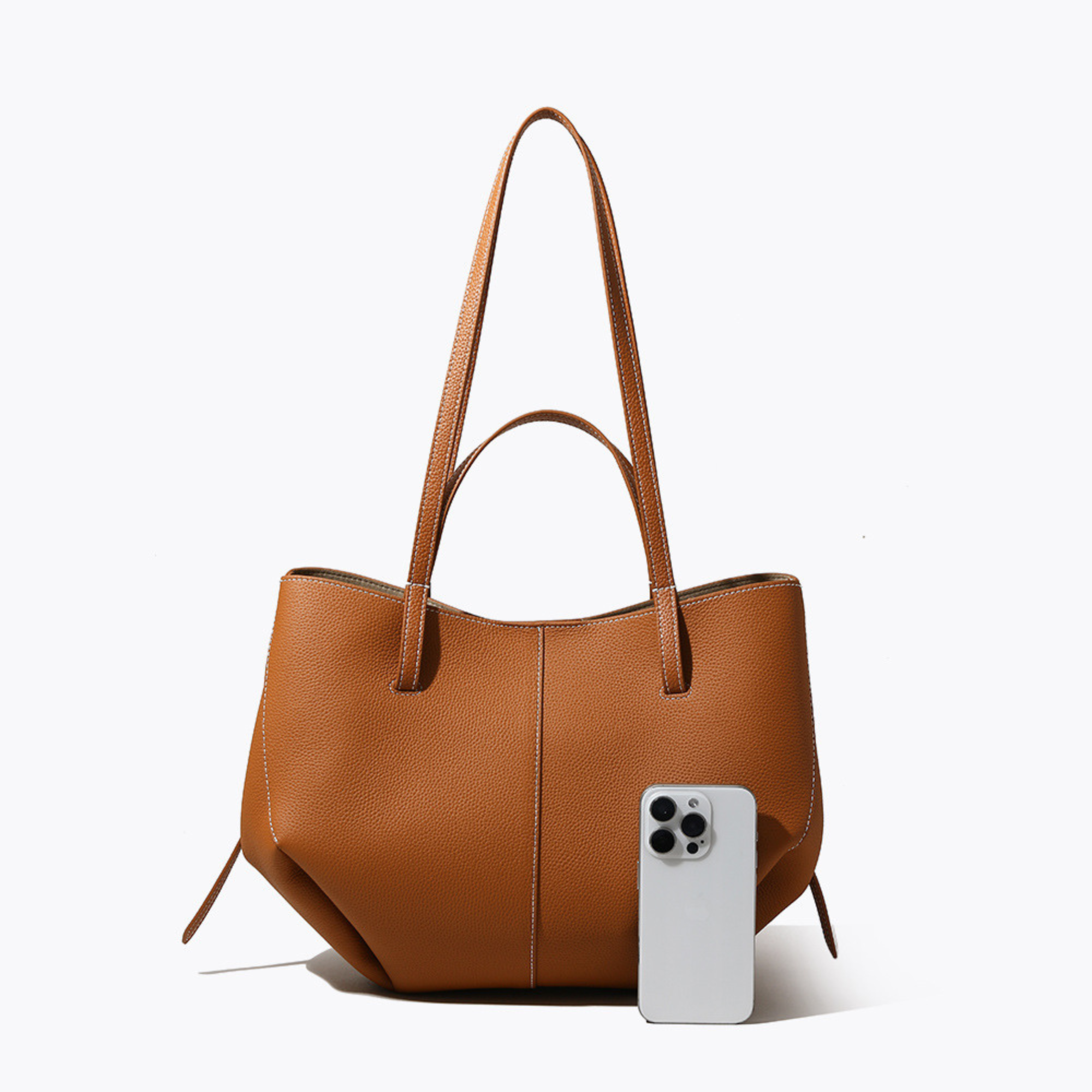 Luxurious Textured Leather Shoulder Bag