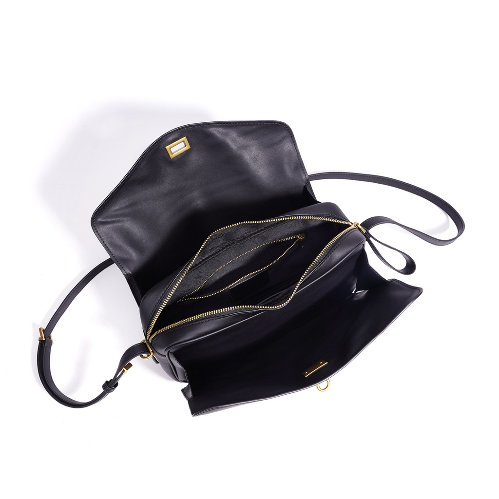 Le 7-Inspired Bowling Leather Shoulder Bag