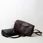 Le 7-Inspired Bowling Leather Shoulder Bag
