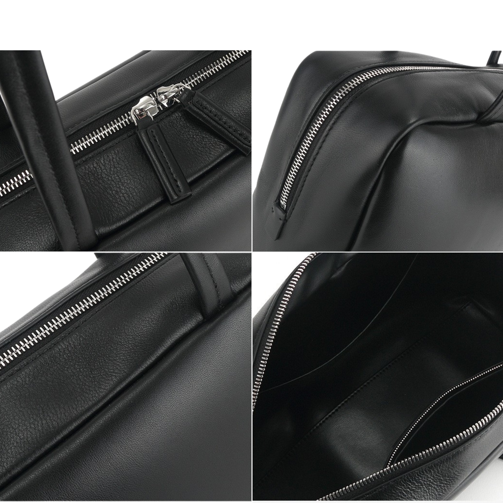 Astra Bowling Minimalist Leather Shoulder Bag